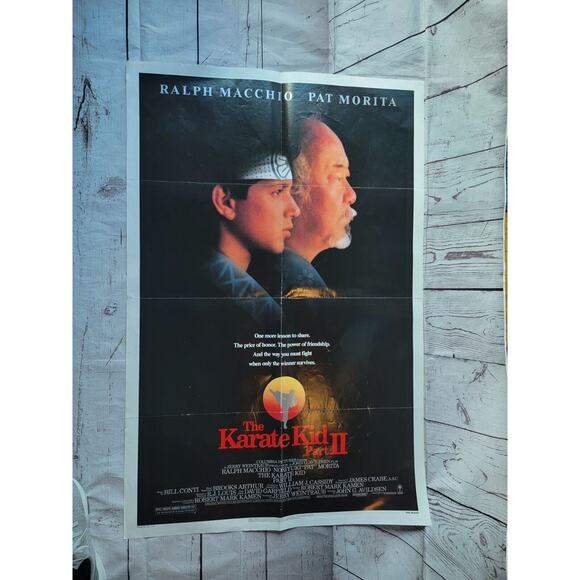 1986 The Karate Kid II Original Movie House Full Sheet Poster - Picture 1 of 8